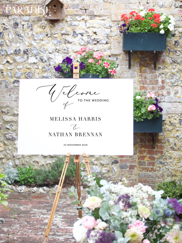 Isabeau Wedding Welcome Sign