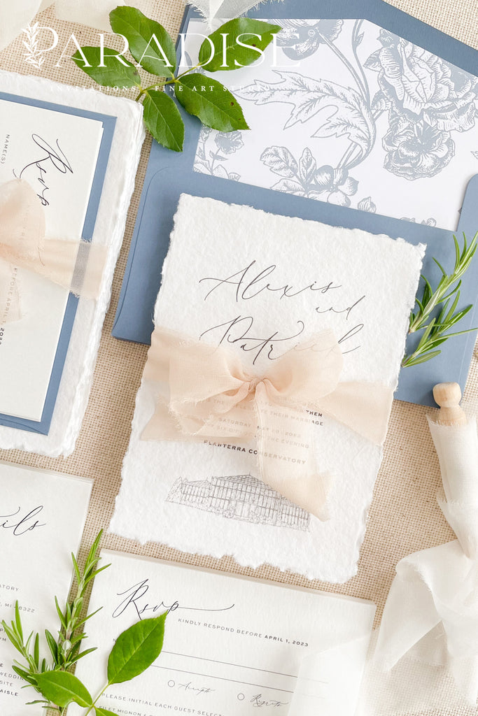 Bonamy Handmade Paper Wedding Invitation Sets