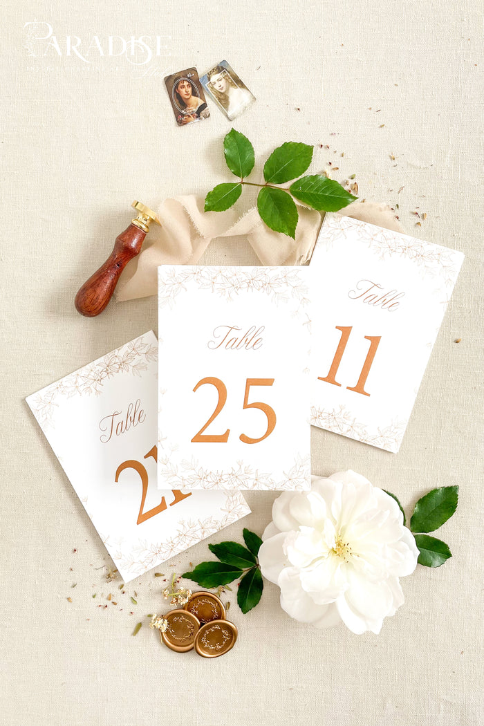 Saoirse Floral Table Numbers