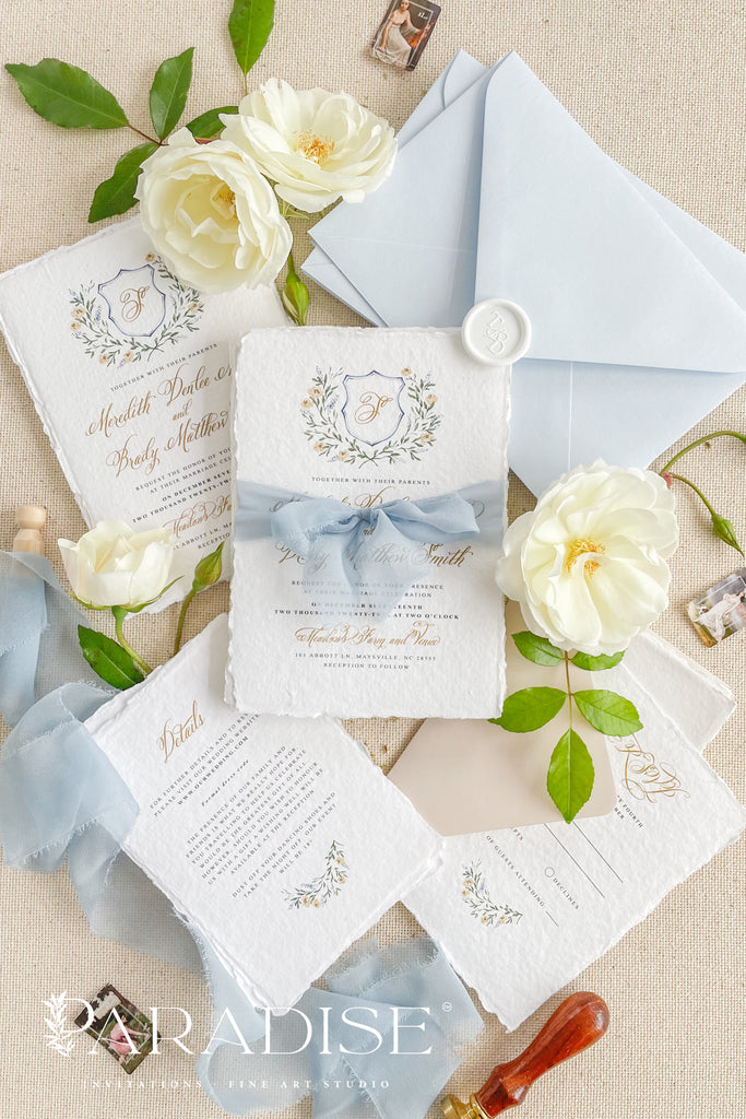 Alyssandra Handmade Paper Wedding Invitation Sets