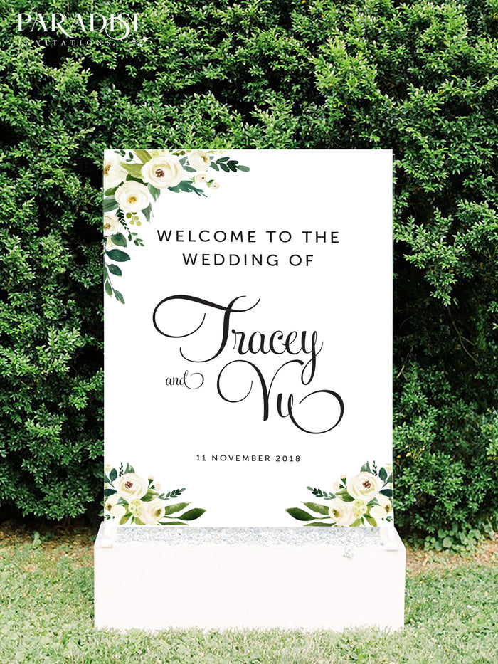 Fabrienne Wedding Welcome Sign