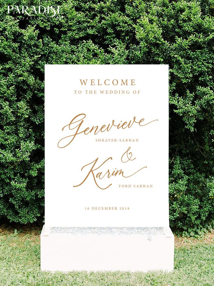 Fawne Wedding Welcome Sign