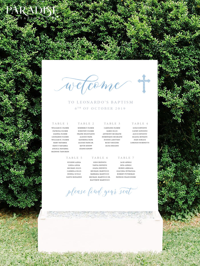 Robyn Modern Calligraphy Table Seating Chart