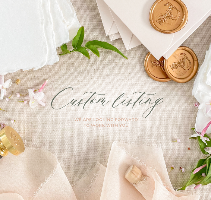 Wild cotton x25 Invitations, details cards, RSVP cards, x25 Almond envelopes large and small, Address printing all - Diana&nbsp;