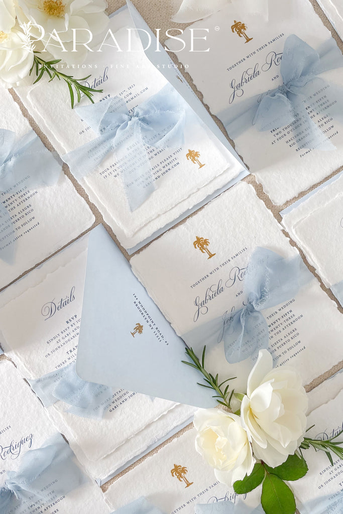 Annamaria Handmade Paper Wedding Invitation Sets