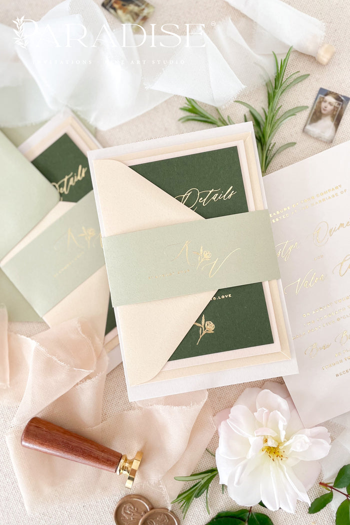 Lyla Hot Foil Stamping Wedding Invitation Sets