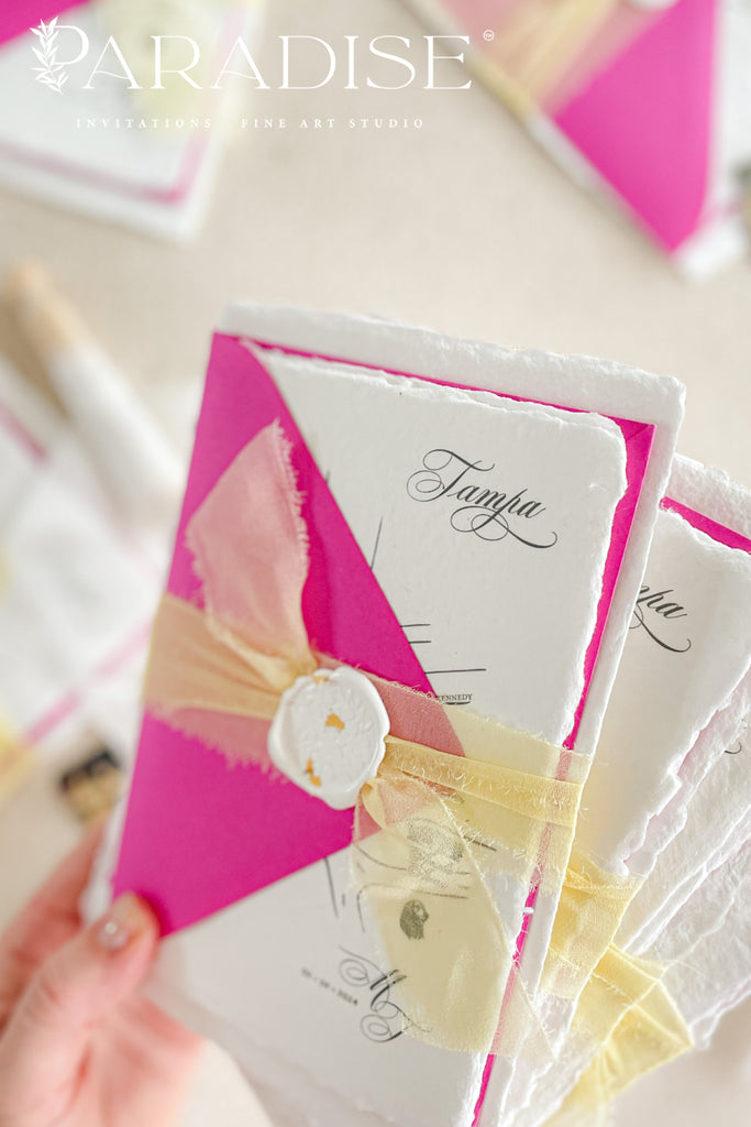 Faith Handmade Paper Wedding Invitations