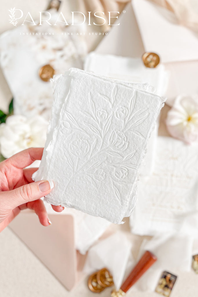 Piper Handmade Paper Wedding Invitation Sets