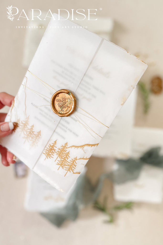 Daisy Handmade Paper Wedding Invitation Sets