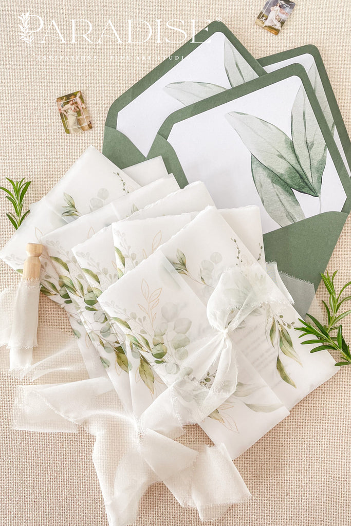 Valeria Handmade Paper Wedding Invitation Sets