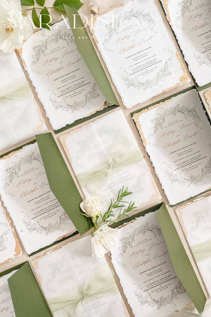 Adriana Handmade Paper Wedding Invitation Sets