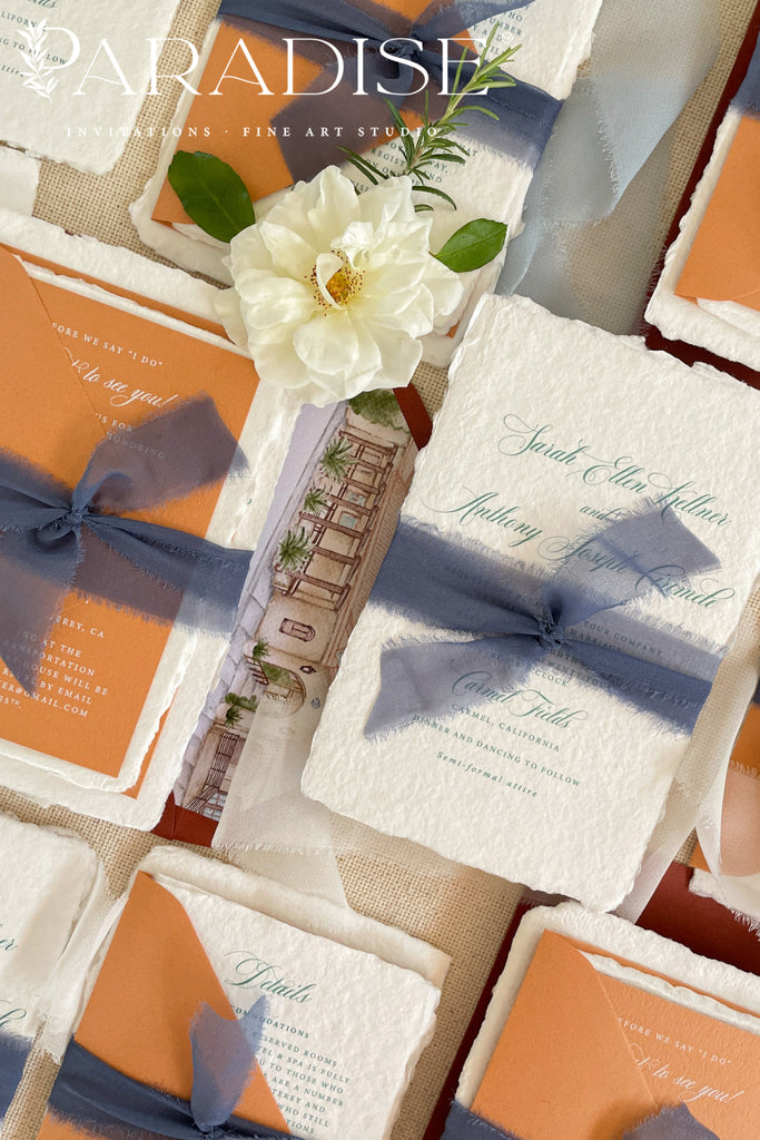 Alora Handmade Paper Wedding Invitation Sets
