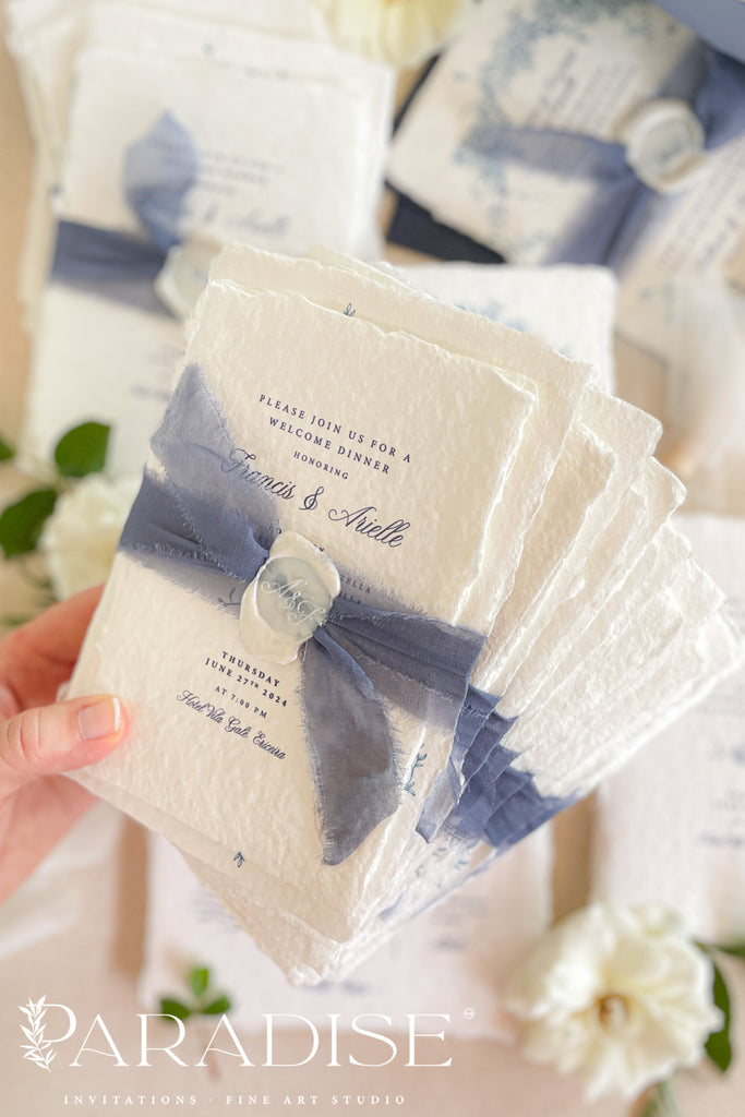 Nina Handmade Paper Wedding Invitation Sets