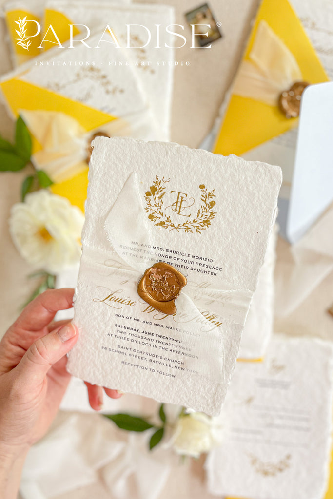 Rachel Handmade Paper Wedding Invitation Sets