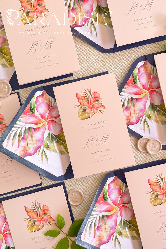 Mya Colored Paper Save the Date Cards