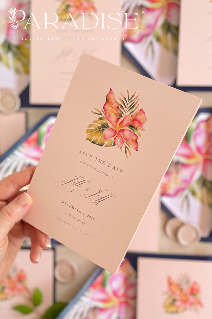 Mya Colored Paper Save the Date Cards
