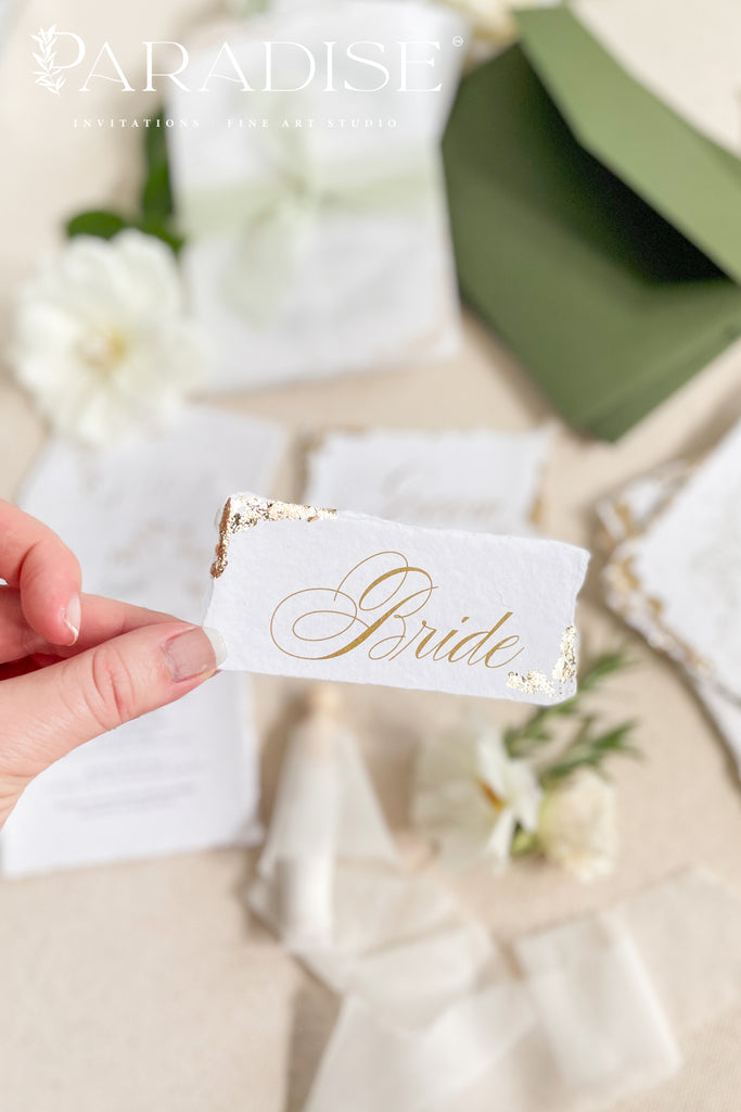 Lorna Handmade Paper Place Cards