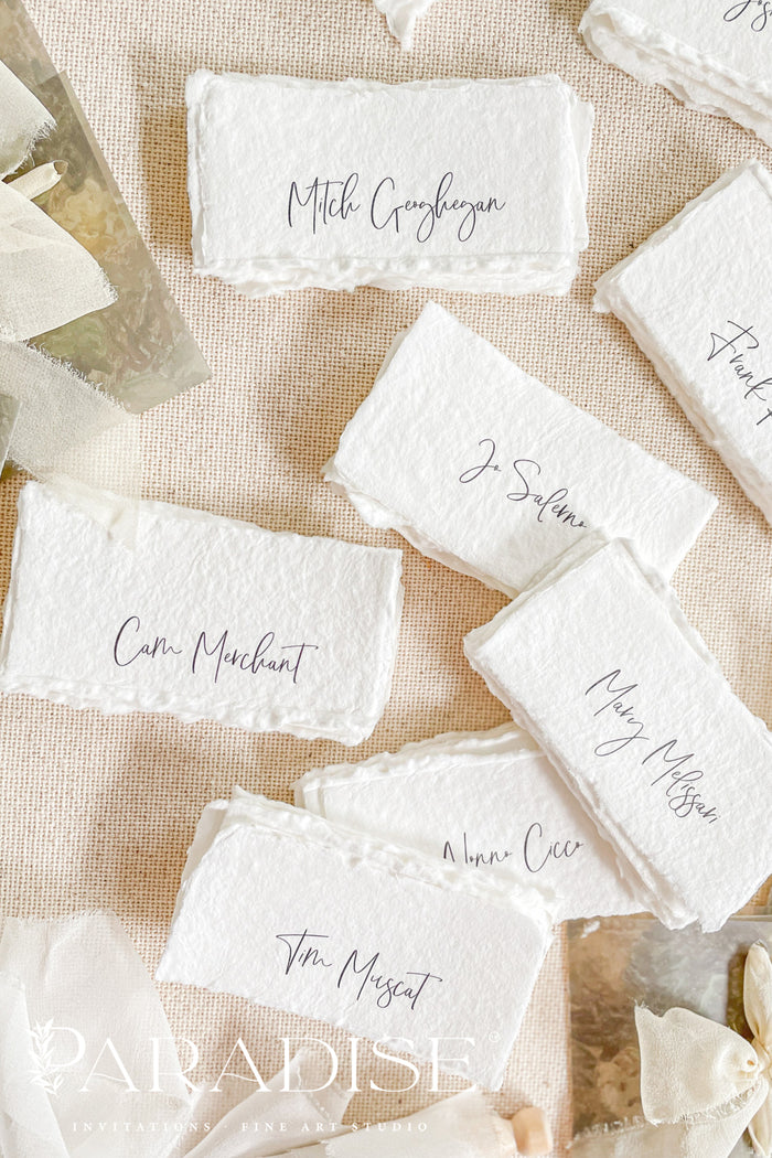 Aylin Handmade Paper Place Cards