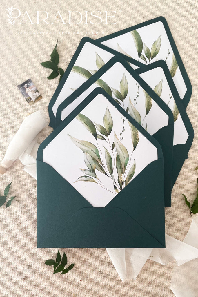 Emerald Envelopes and Envelope Liners
