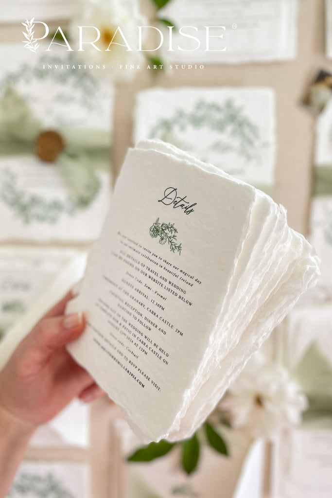 Dream Handmade Paper Wedding Invitations