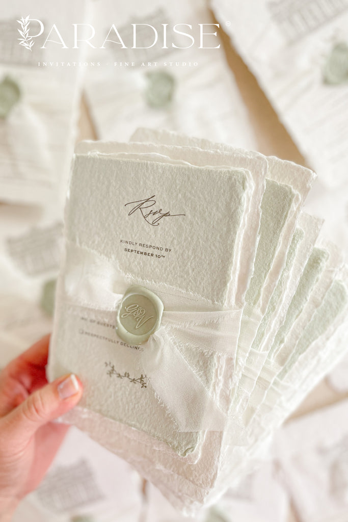 Amina Handmade Paper Wedding Invitation Sets