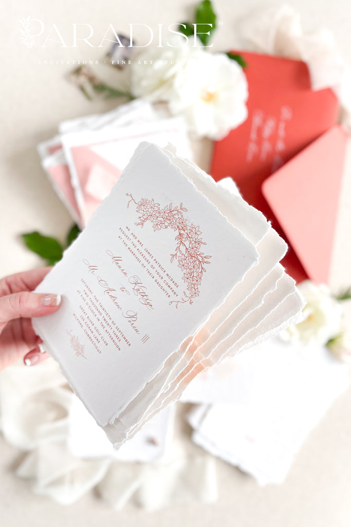 Alika Handmade Paper Wedding Invitation Sets