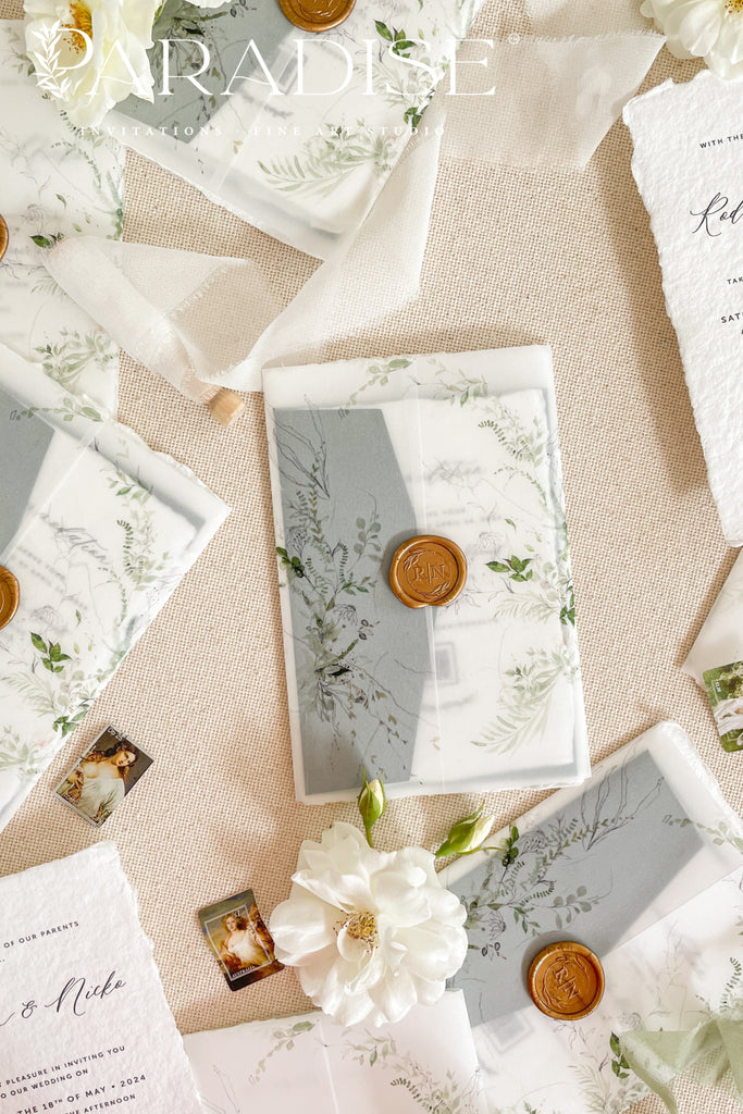 Lennon Handmade Paper Wedding Invitations