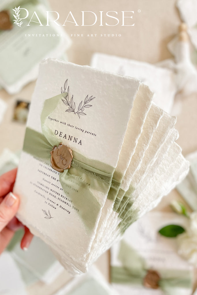 Madilyn Handmade Paper Wedding Invitations