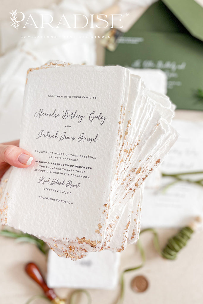 Sofia Handmade Paper Wedding Invitation Sets