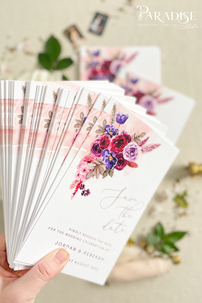 Adalee Marsala Save the Date Cards