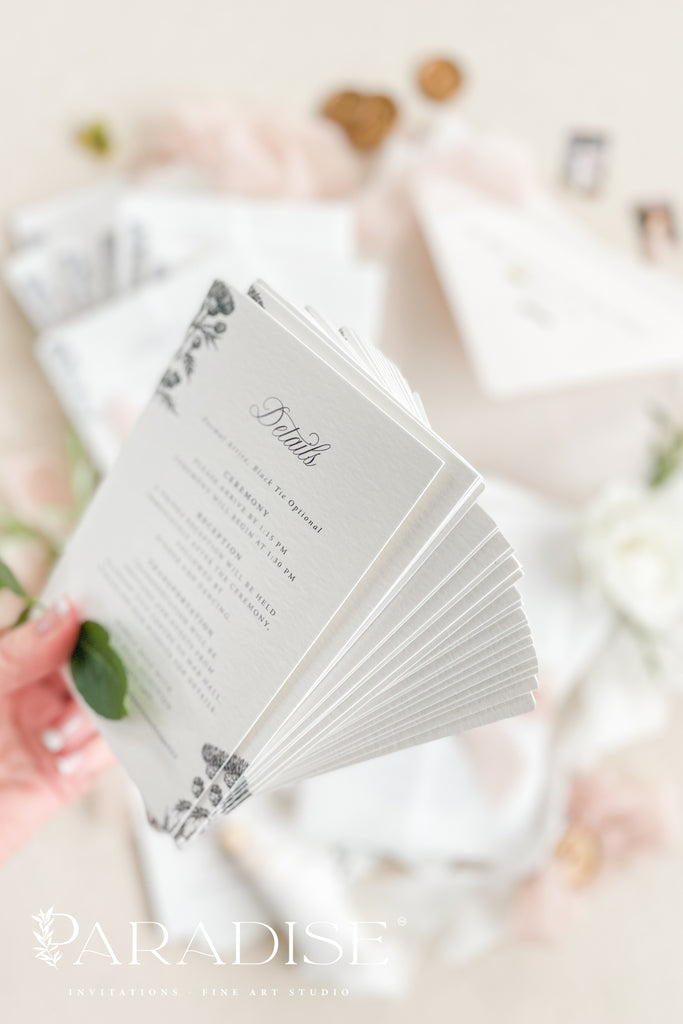 Deziree Floral Wedding Invitations