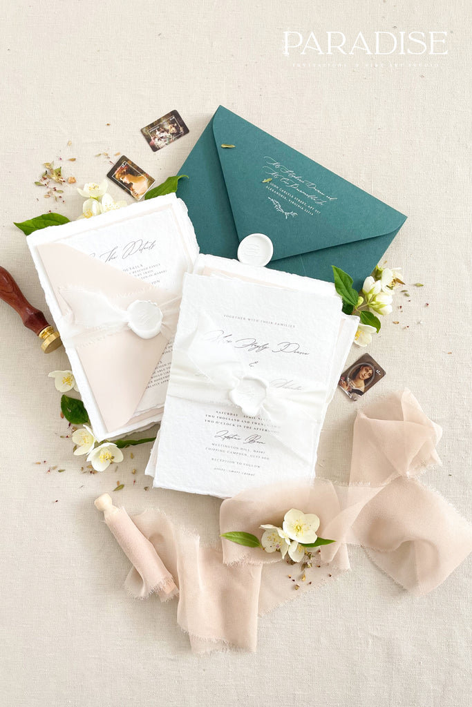 Trinity Handmade Paper Wedding Invitation Sets