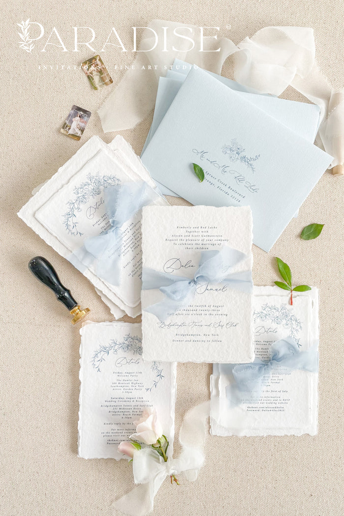 Anne Handmade Paper Wedding Invitation Sets