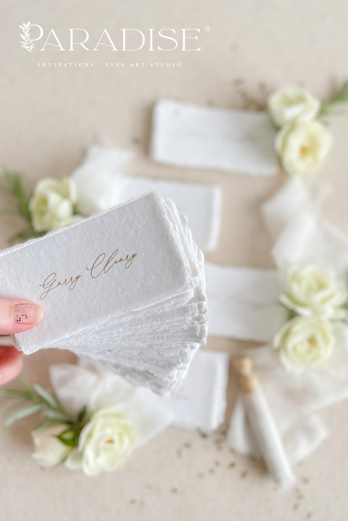Charleen Handmade Paper Place Cards