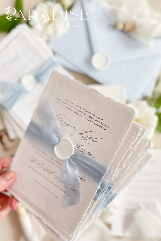 Allyson Handmade Paper Wedding Invitation Sets