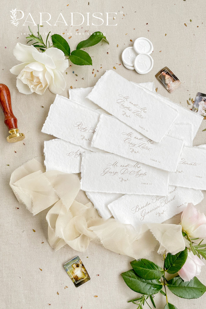 Garcelle Handmade Paper Place Cards