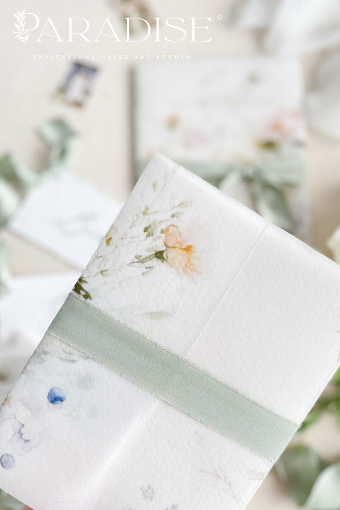 Chanell Handmade Paper Wedding Invitation Sets