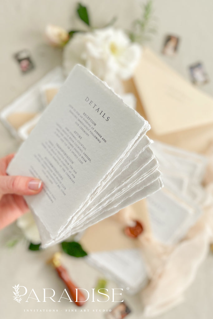 Chantay Handmade Paper Wedding Invitation Sets
