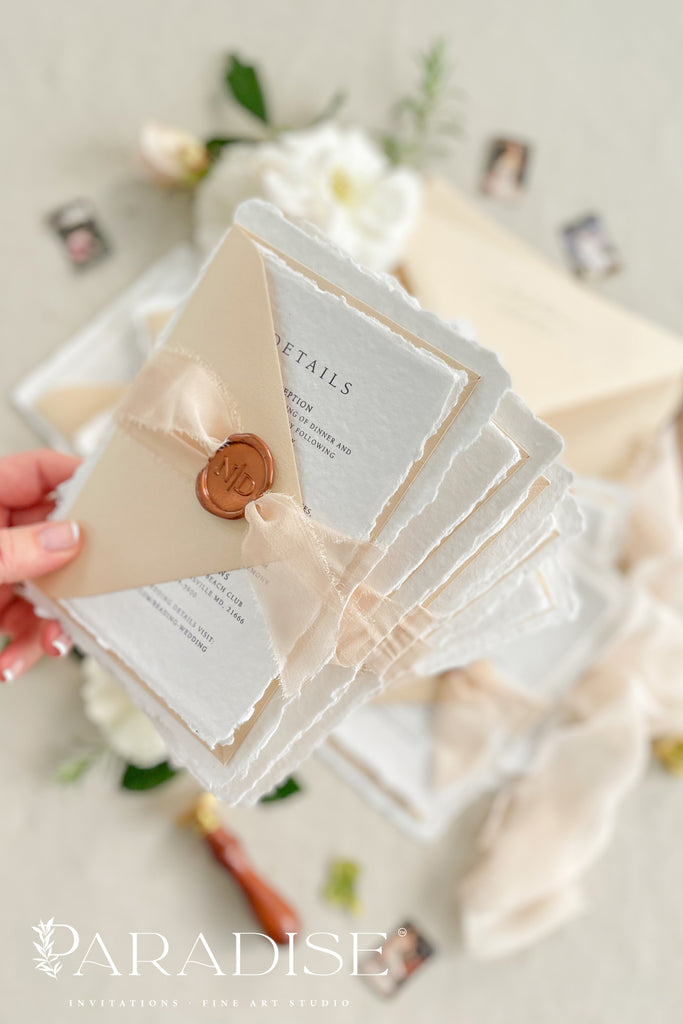 Chantay Handmade Paper Wedding Invitation Sets