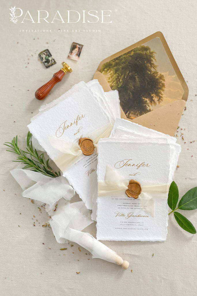 Irie Handmade Paper Wedding Invitation Sets