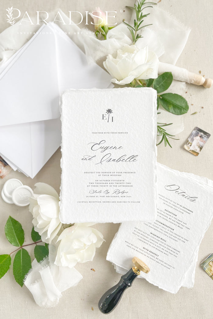 Mirabelle Handmade Paper Wedding Invitation Sets