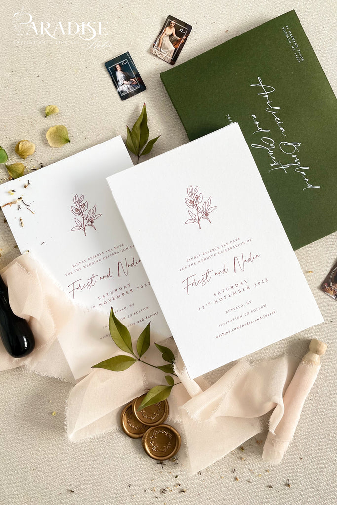 Alvara Calligraphy Save the Date Cards