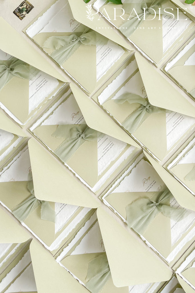 Tessa Handmade Paper Wedding Invitation Sets