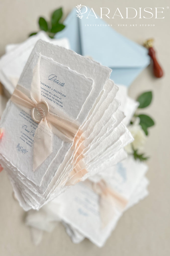 Astrid Handmade Paper Wedding Invitation Sets