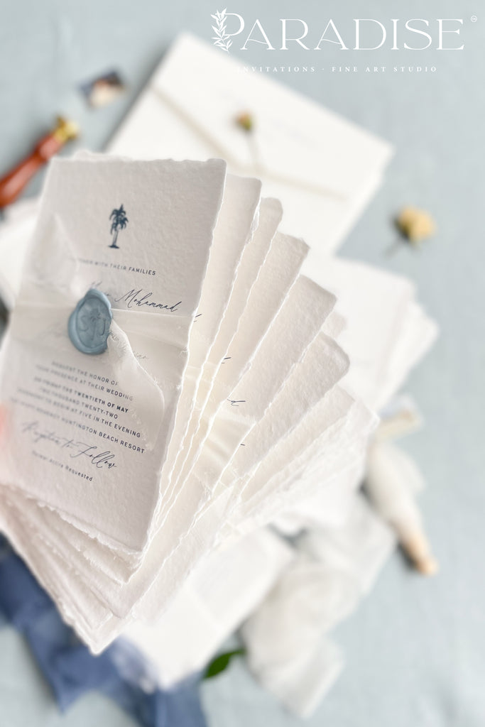 Heidi Handmade Paper Wedding Invitation Sets