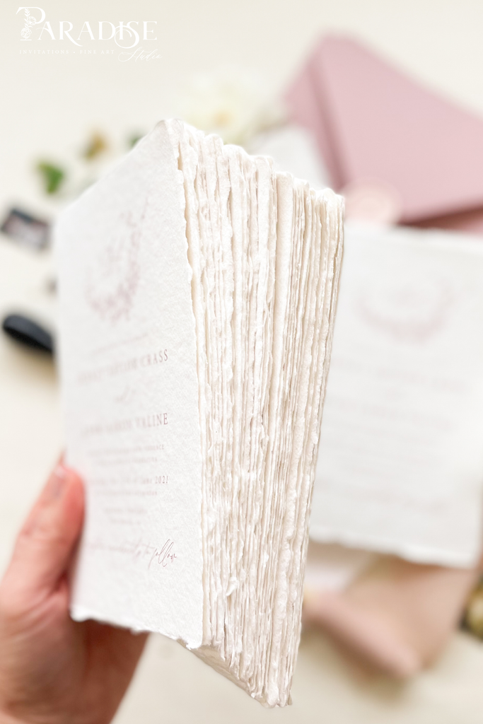 Cipriana Handmade Paper Wedding Invitation Sets