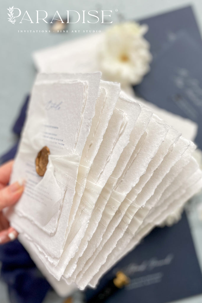 Janece Handmade Paper Wedding Invitation Sets
