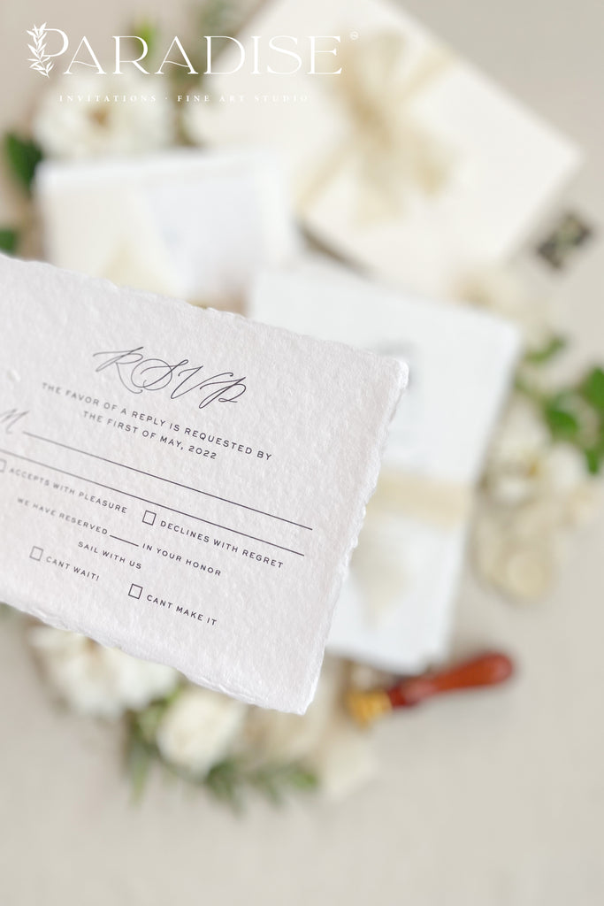 Cateline Handmade Paper Wedding Invitation Sets