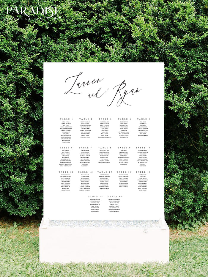 Amy Table Seating Chart