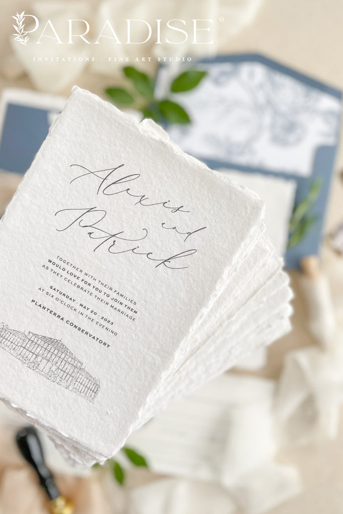 Bonamy Handmade Paper Wedding Invitation Sets